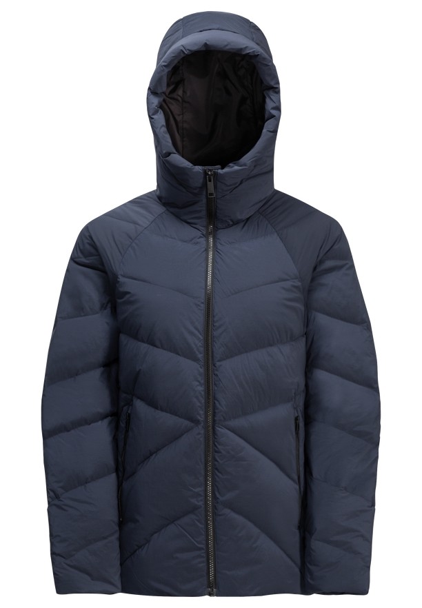 Navy Women Jack Wolfskin Marienplatz Down Jackets | 20834787