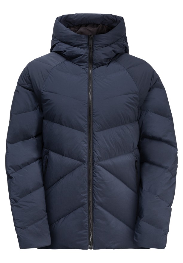 Navy Women Jack Wolfskin Marienplatz Down Jackets | 20834787