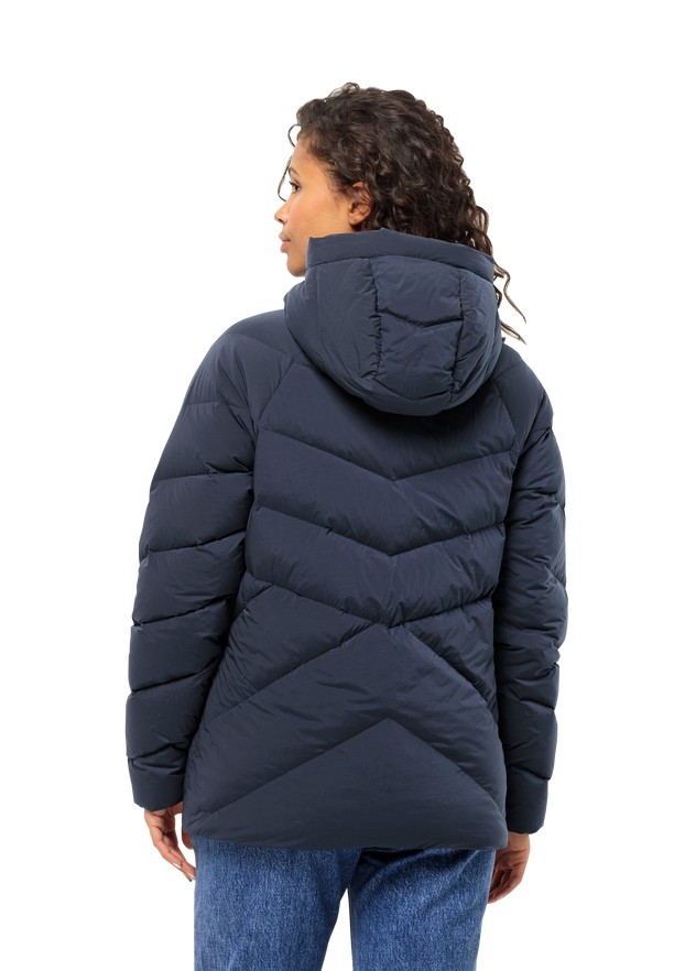 Navy Women Jack Wolfskin Marienplatz Down Jackets | 20834787