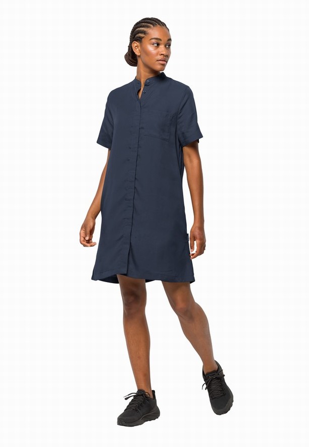 Navy Women Jack Wolfskin Mojave Dress | 22962811