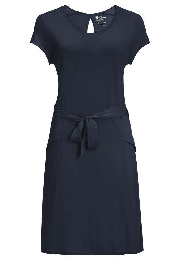 Navy Women Jack Wolfskin Mola Dress | 96083262