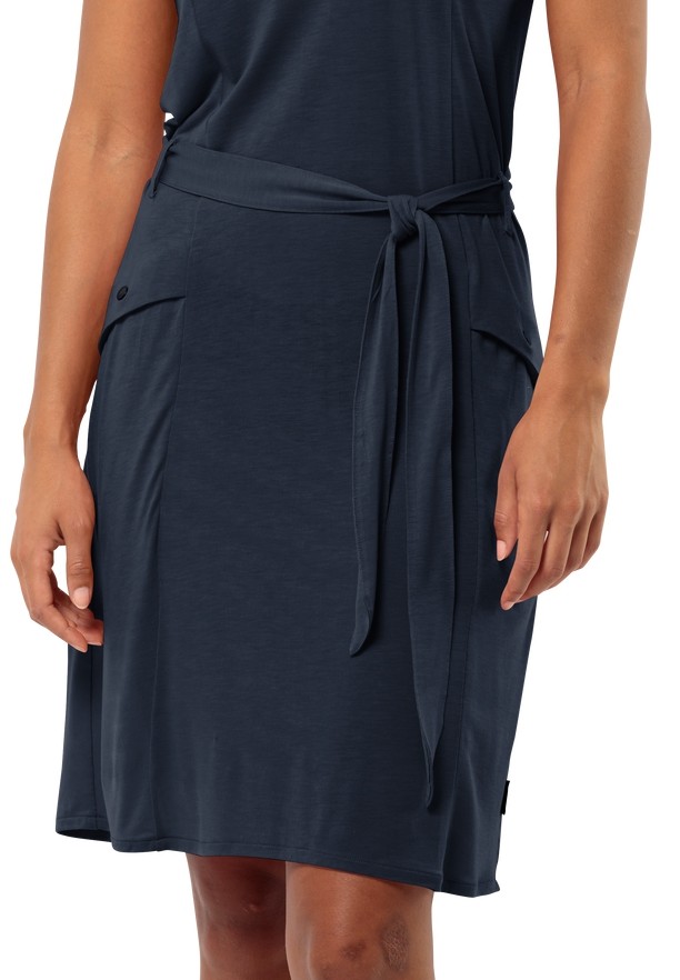 Navy Women Jack Wolfskin Mola Dress | 96083262