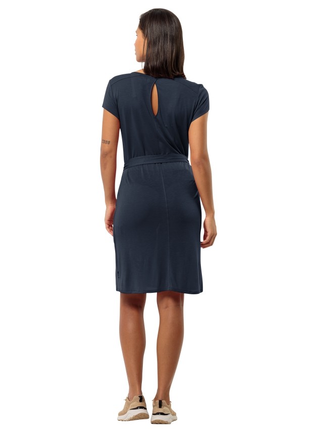 Navy Women Jack Wolfskin Mola Dress | 96083262