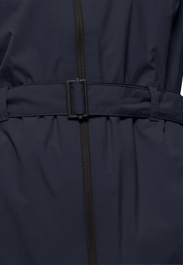 Navy Women Jack Wolfskin Norden Port Raincoat | 12560777