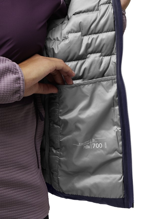 Navy Women Jack Wolfskin Passamani Down Vest | 28604015