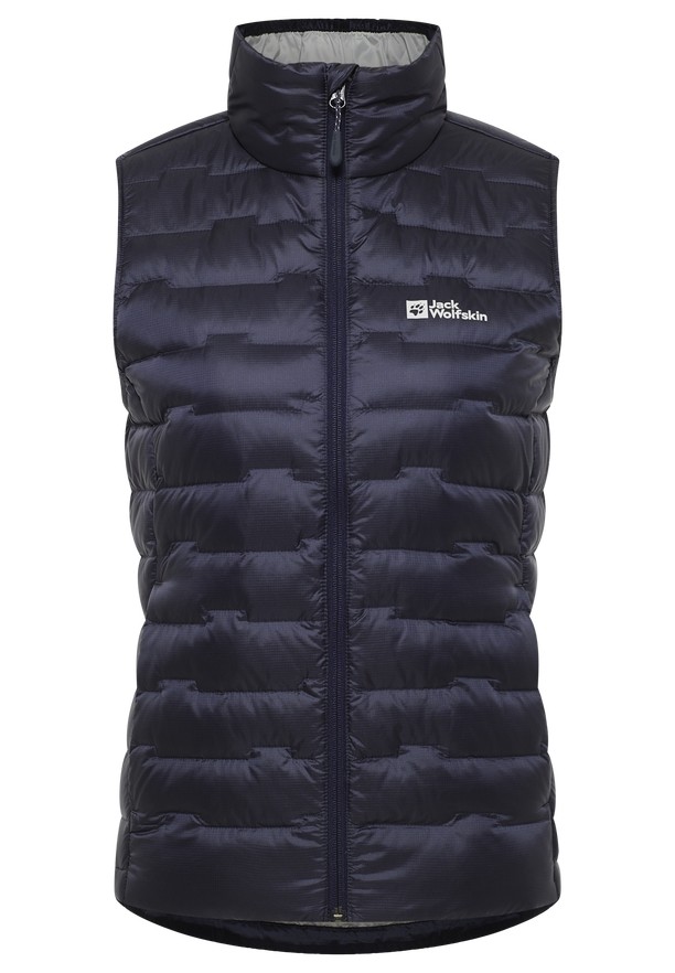 Navy Women Jack Wolfskin Passamani Down Vest | 28604015