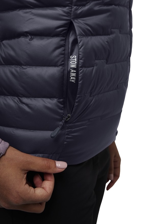 Navy Women Jack Wolfskin Passamani Down Vest | 28604015