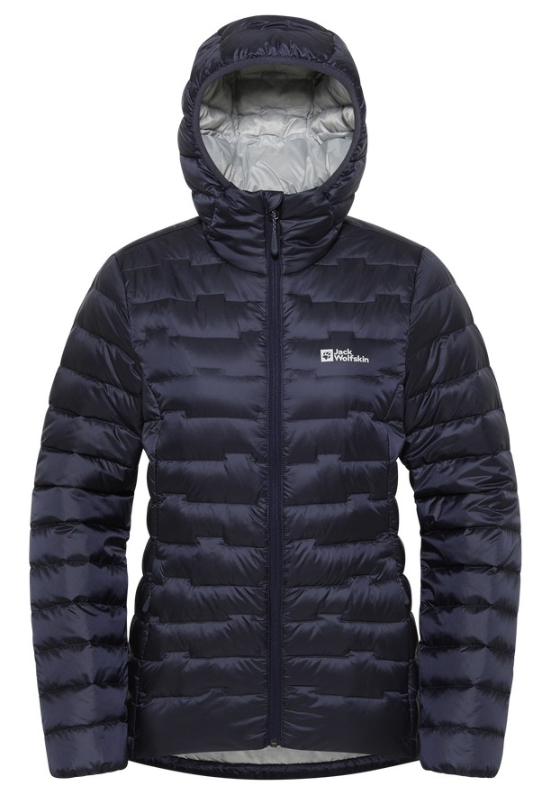 Navy Women Jack Wolfskin Passamani Down Jackets | 14517394