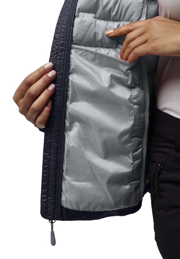 Navy Women Jack Wolfskin Passamani Down Jackets | 14517394