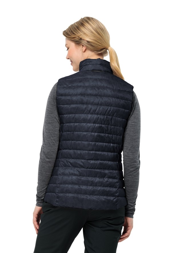 Navy Women Jack Wolfskin Pilvi Down Vest | 27008708
