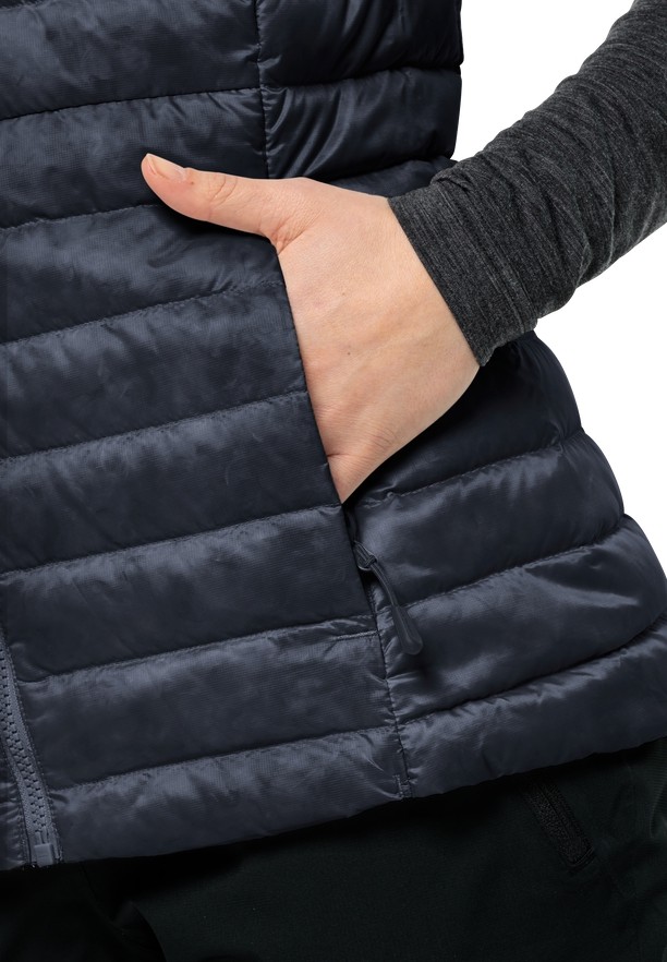Navy Women Jack Wolfskin Pilvi Down Vest | 27008708