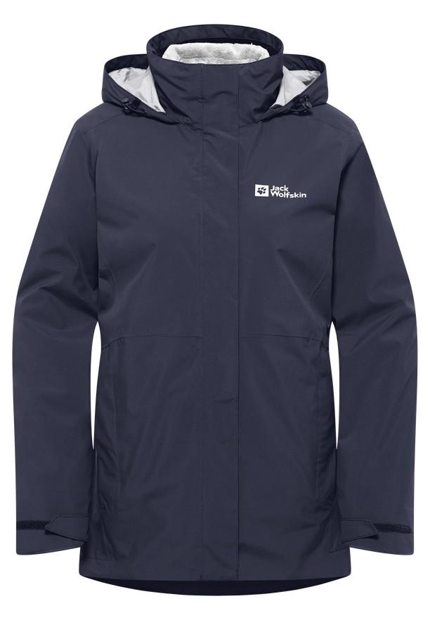 Navy Women Jack Wolfskin Rotwand 3in1 Jackets | 88419231