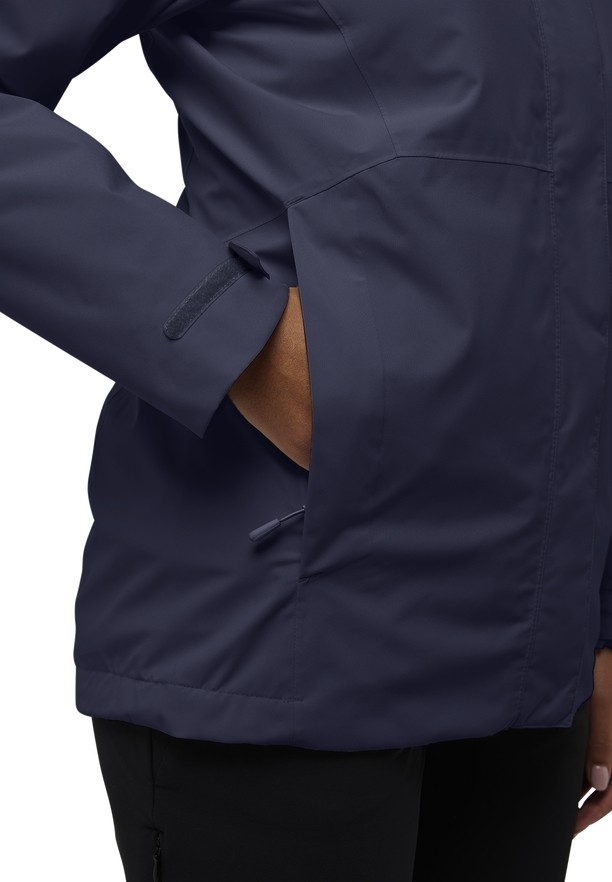 Navy Women Jack Wolfskin Rotwand 3in1 Jackets | 88419231