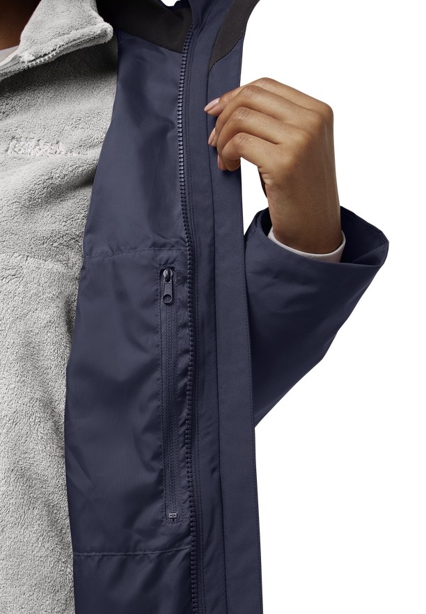 Navy Women Jack Wolfskin Rotwand 3in1 Jackets | 88419231