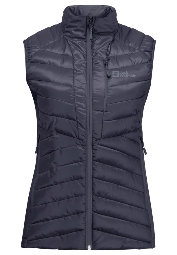 Navy Women Jack Wolfskin Routeburn Pro Ins Vest | 37988979