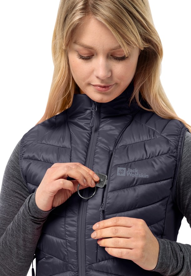 Navy Women Jack Wolfskin Routeburn Pro Ins Vest | 37988979