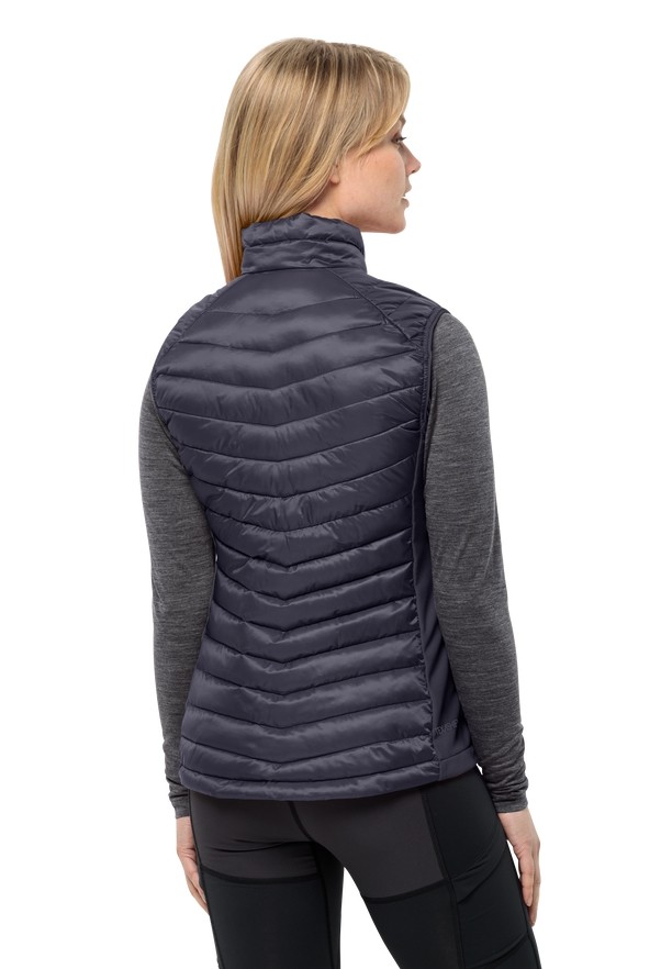 Navy Women Jack Wolfskin Routeburn Pro Ins Vest | 37988979