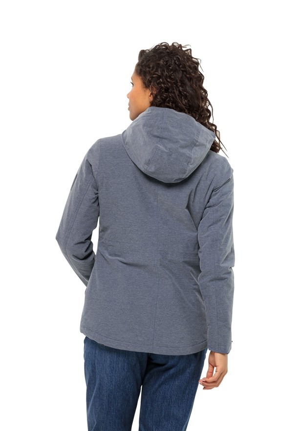 Navy Women Jack Wolfskin Snowy Park Winter Jackets | 23800267
