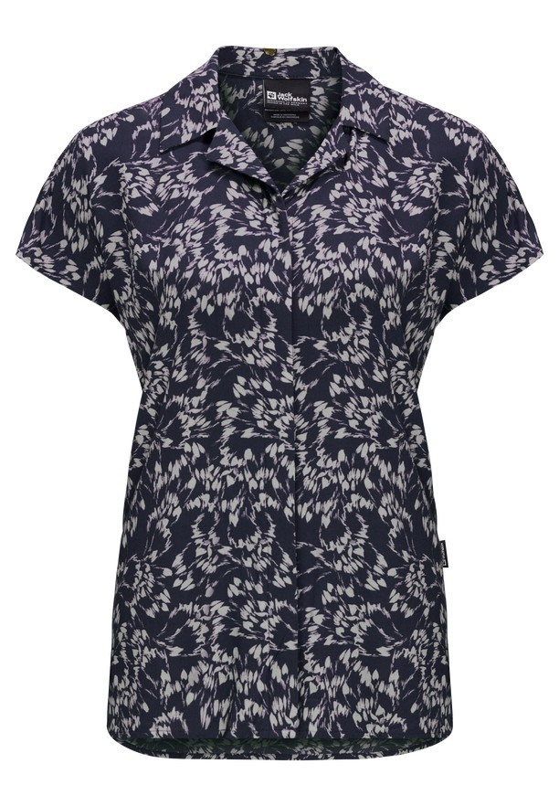 Navy Women Jack Wolfskin Sommerwiese Shirts | 18889453