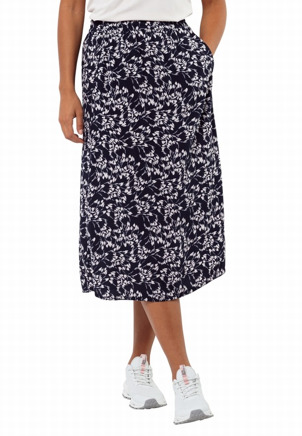Navy Women Jack Wolfskin Sommerwiese Skirts | 39874143