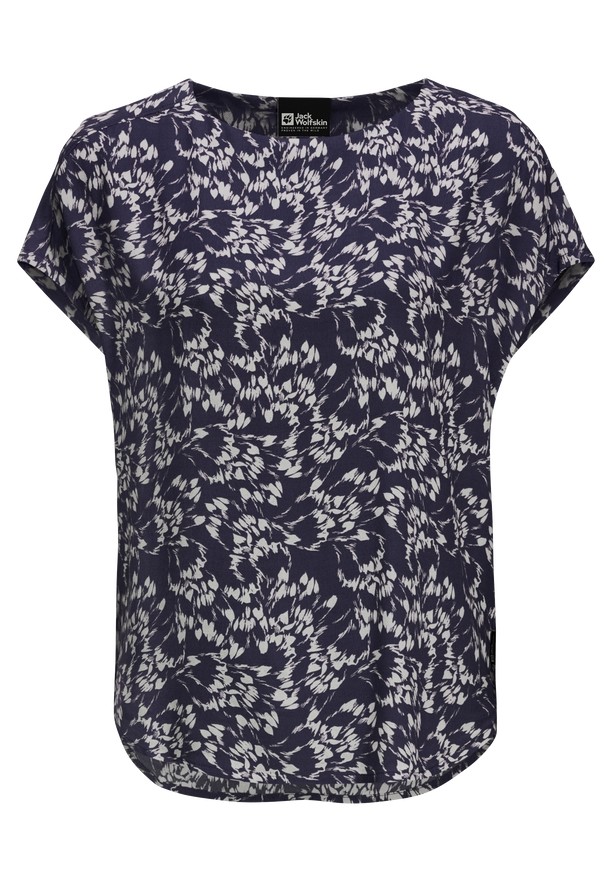 Navy Women Jack Wolfskin Sommerwiese T Shirts | 31133847