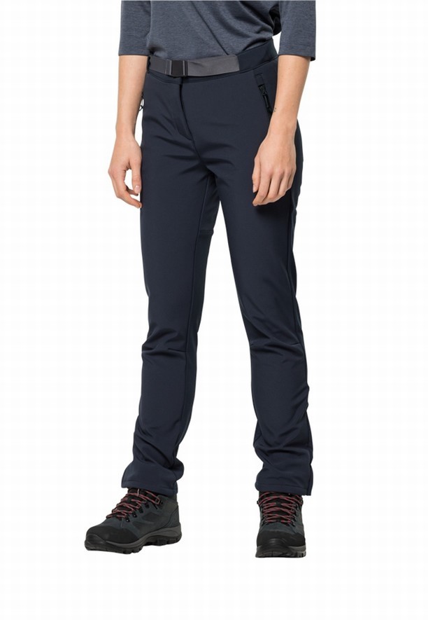 Navy Women Jack Wolfskin Stollberg Hiking Pants | 15168166