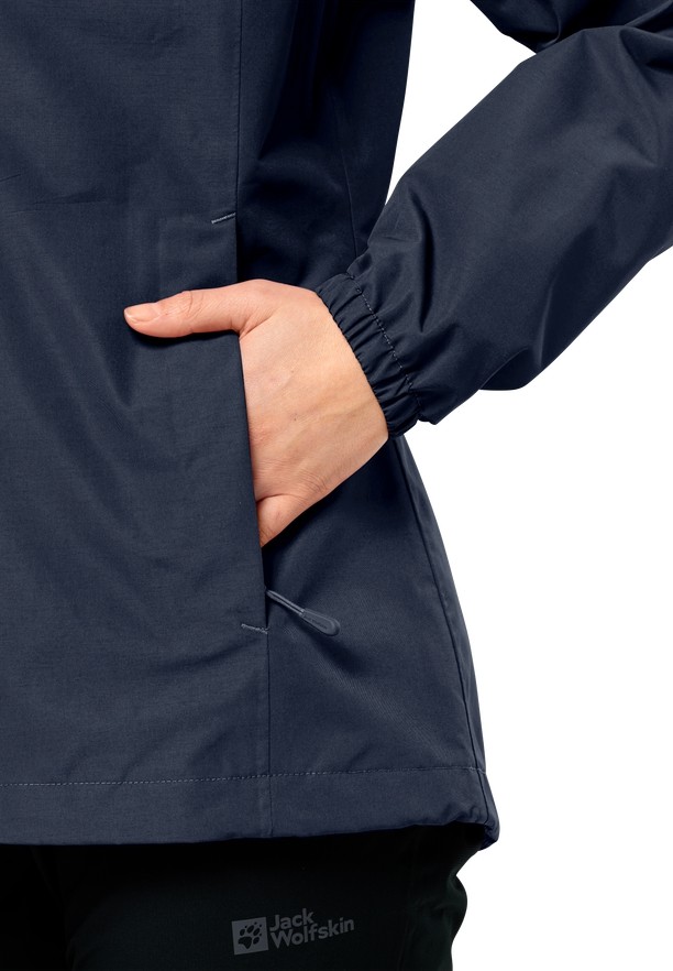 Navy Women Jack Wolfskin Stormy Point 2l Rain Jackets | 26899743