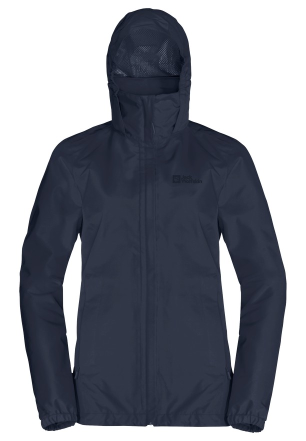 Navy Women Jack Wolfskin Stormy Point 2l Rain Jackets | 26899743