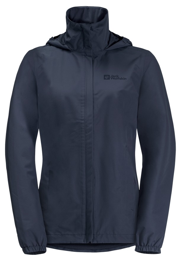 Navy Women Jack Wolfskin Stormy Point 2l Rain Jackets | 26899743
