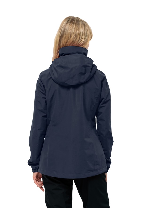 Navy Women Jack Wolfskin Stormy Point 2l Rain Jackets | 26899743