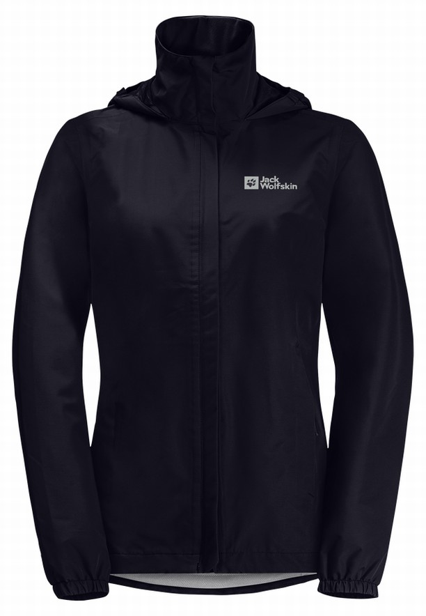 Navy Women Jack Wolfskin Stormy Point 2l Rain Jackets | 39536627