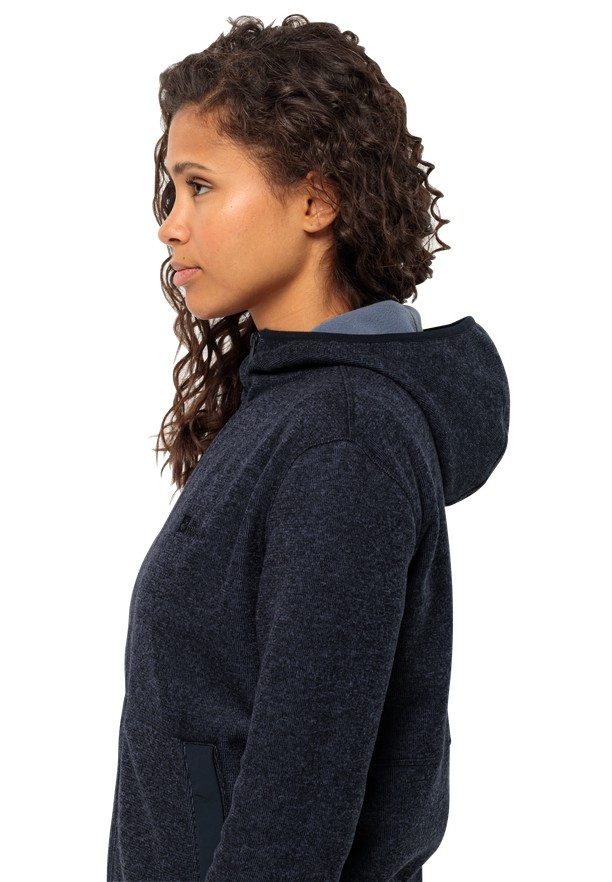 Navy Women Jack Wolfskin Tannenspur Fleece Jackets | 90818332
