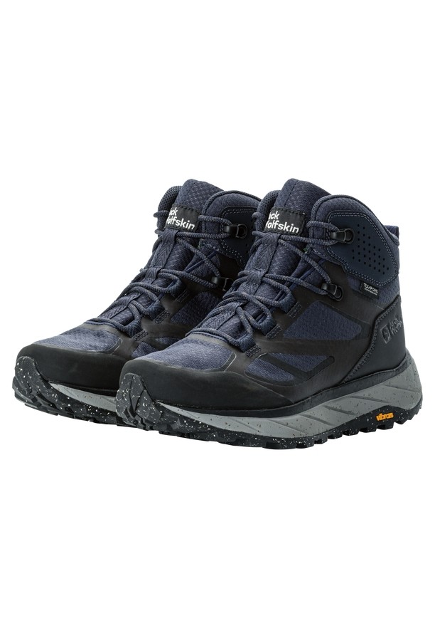Navy Women Jack Wolfskin Terraventure Texapore Mid Hiking Shoes | 14596377
