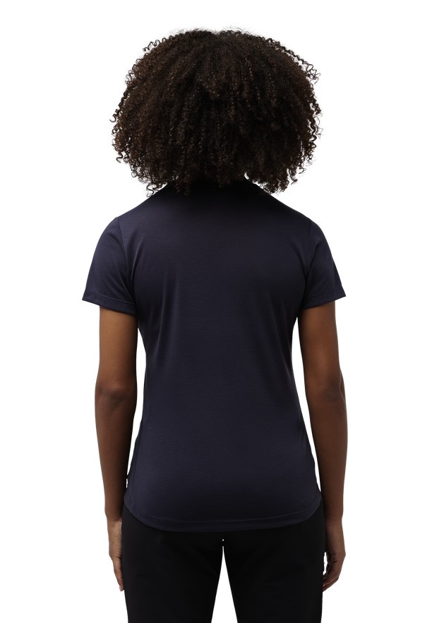 Navy Women Jack Wolfskin Vonnan Graphic T Shirts | 87814238