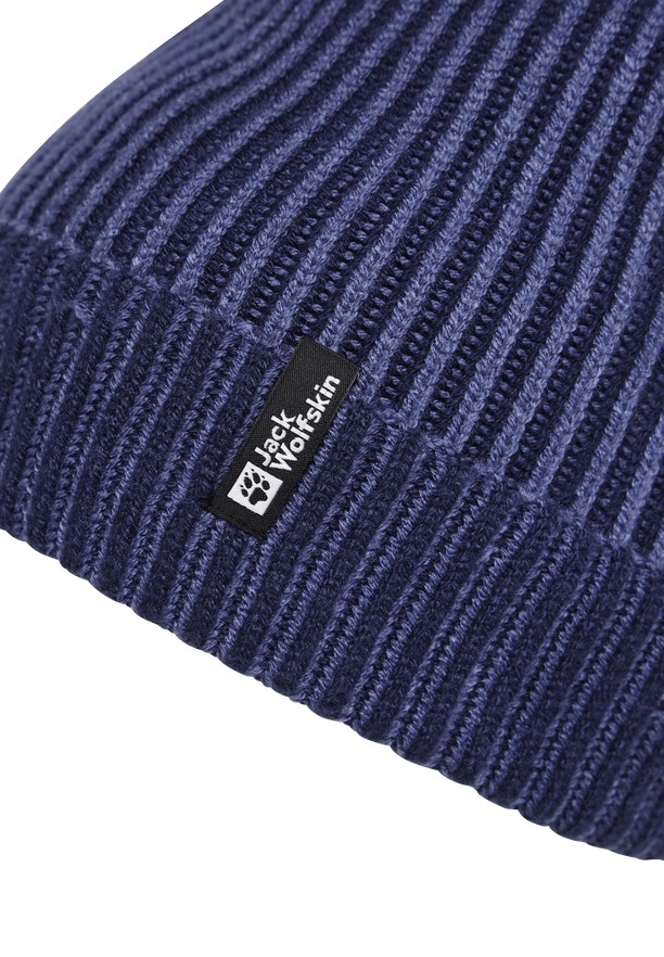 Navy Women Jack Wolfskin Vybrant Beanie | 90247195