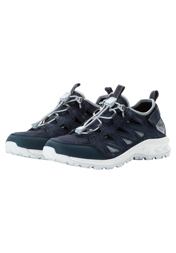 Navy Women Jack Wolfskin Woodland 2 Hybrid Low Hiking Shoes | 39948115