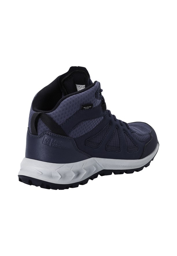 Navy Women Jack Wolfskin Woodland 2 Texapore Mid Hiking Shoes | 70919414