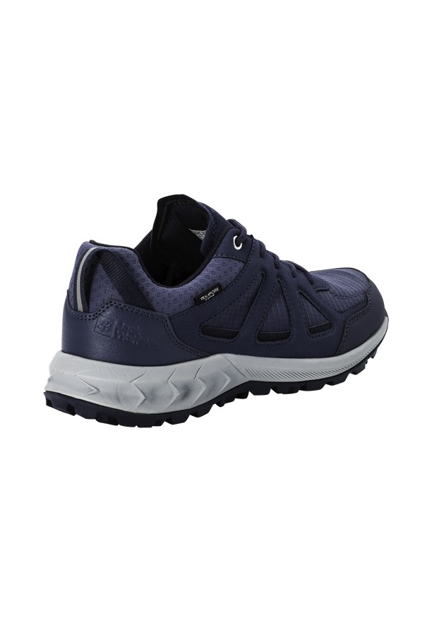 Navy Women Jack Wolfskin Woodland 2 Texapore Low Hiking Shoes | 66771215
