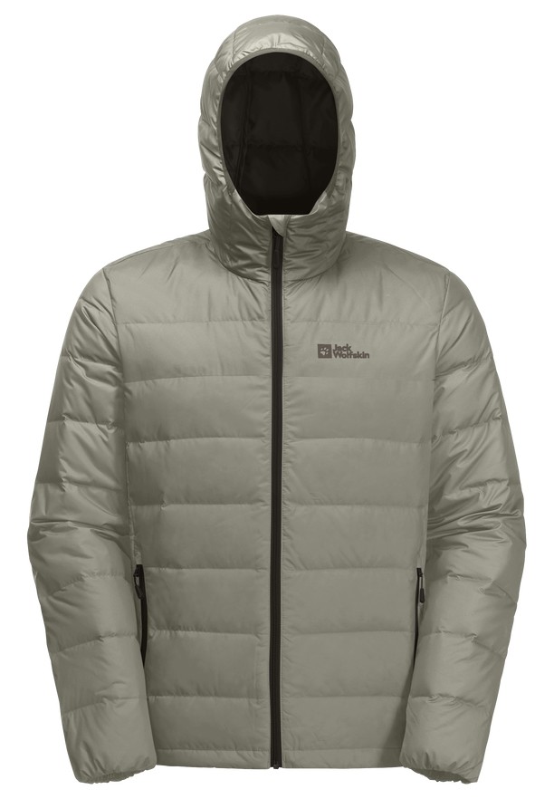 Olive Men Jack Wolfskin Ather Hoody Down Jackets | 11949206