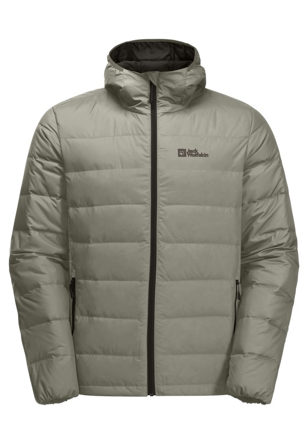 Olive Men Jack Wolfskin Ather Hoody Down Jackets | 11949206