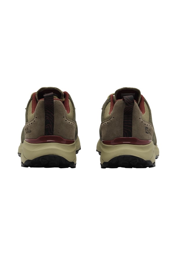 Olive Men Jack Wolfskin Camp Fever Texapore Low Outdoor Shoes | 55309189