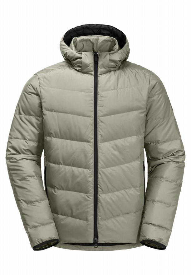 Olive Men Jack Wolfskin Colonius Down Jackets | 57894405