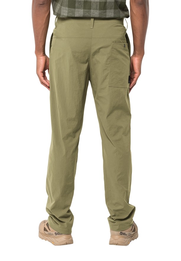 Olive Men Jack Wolfskin Desert Pants | 28521002
