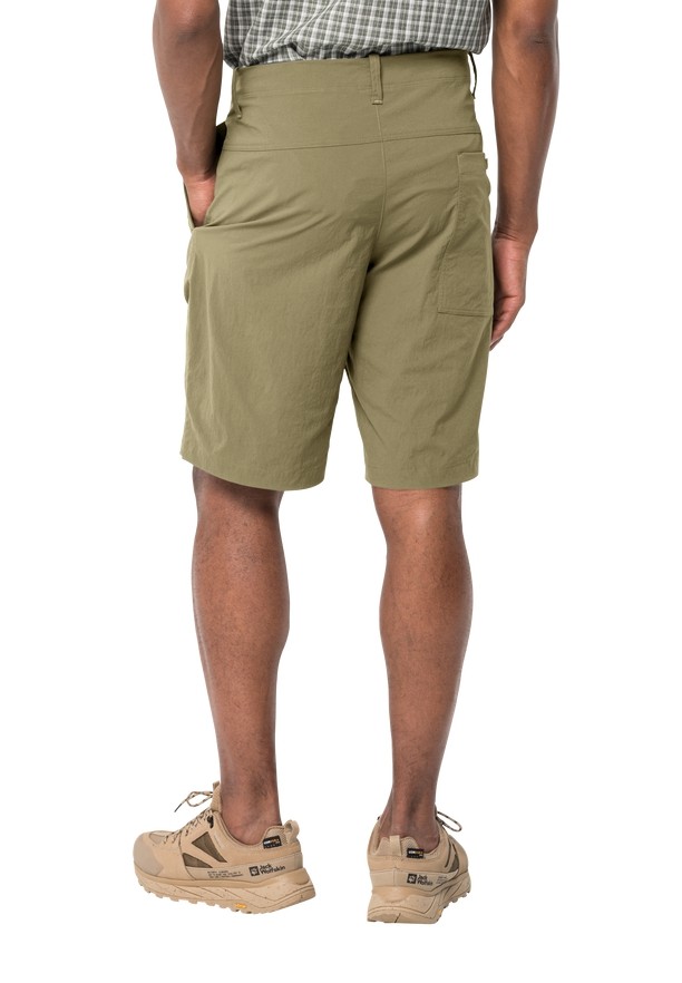 Olive Men Jack Wolfskin Desert Shorts | 92619389