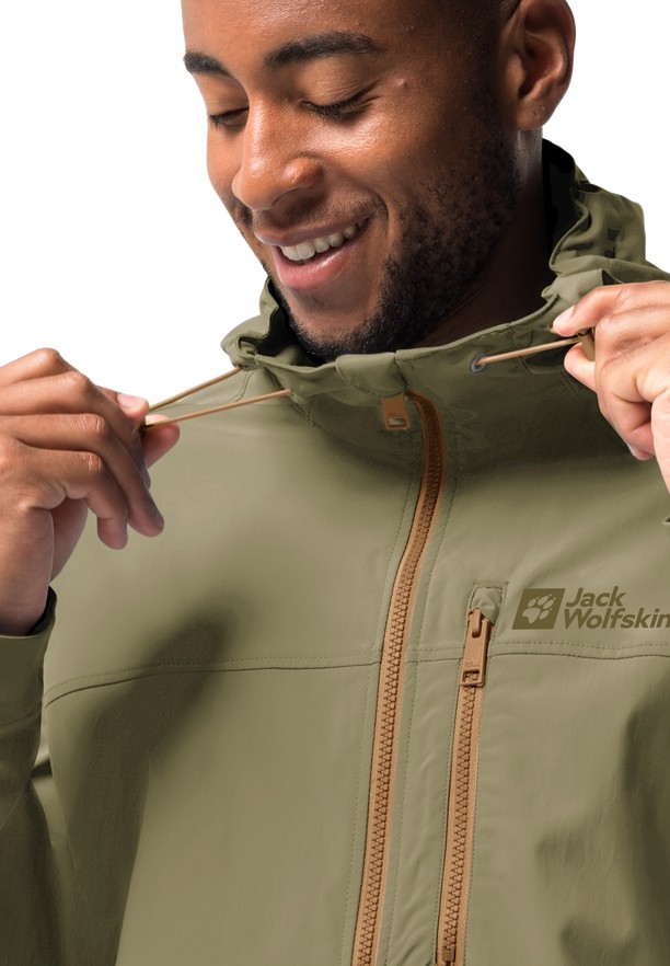 Olive Men Jack Wolfskin Desert Wind Jackets | 73676849