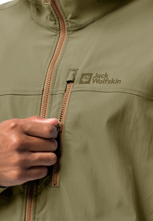 Olive Men Jack Wolfskin Desert Wind Jackets | 73676849