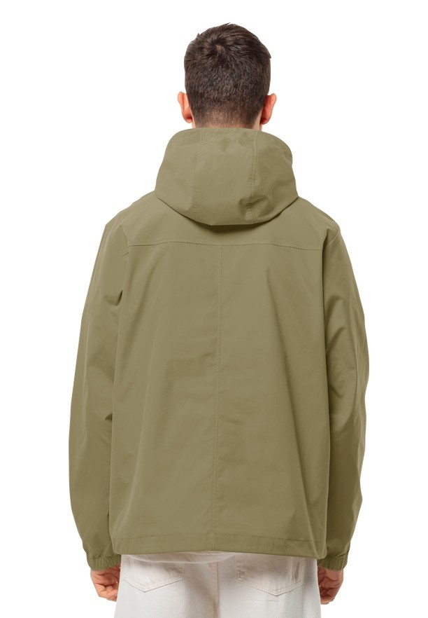 Olive Men Jack Wolfskin Desert Wind Overhead Jackets | 68409336