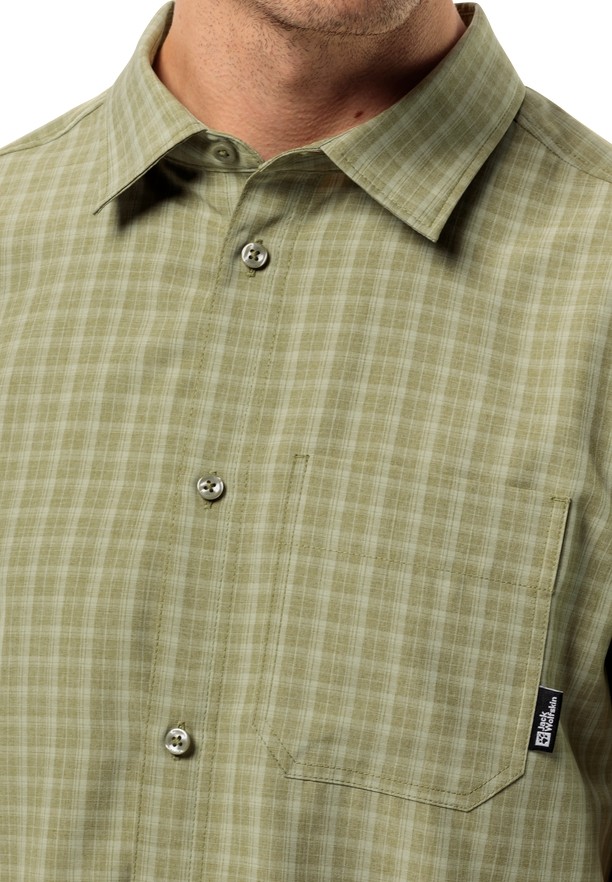 Olive Men Jack Wolfskin El Dorado Shirts | 73056427