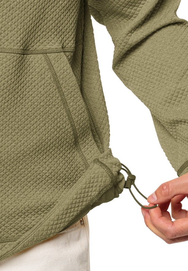 Olive Men Jack Wolfskin Fernweh Fleece Jackets | 48413164
