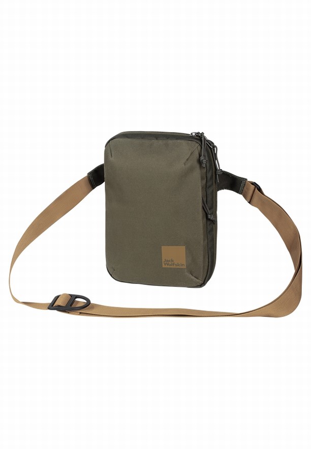 Olive Men Jack Wolfskin Konya Organizer Shoulder Bags | 61394916